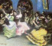 ralph vaughan willams spanish flamenco dancers France oil painting artist